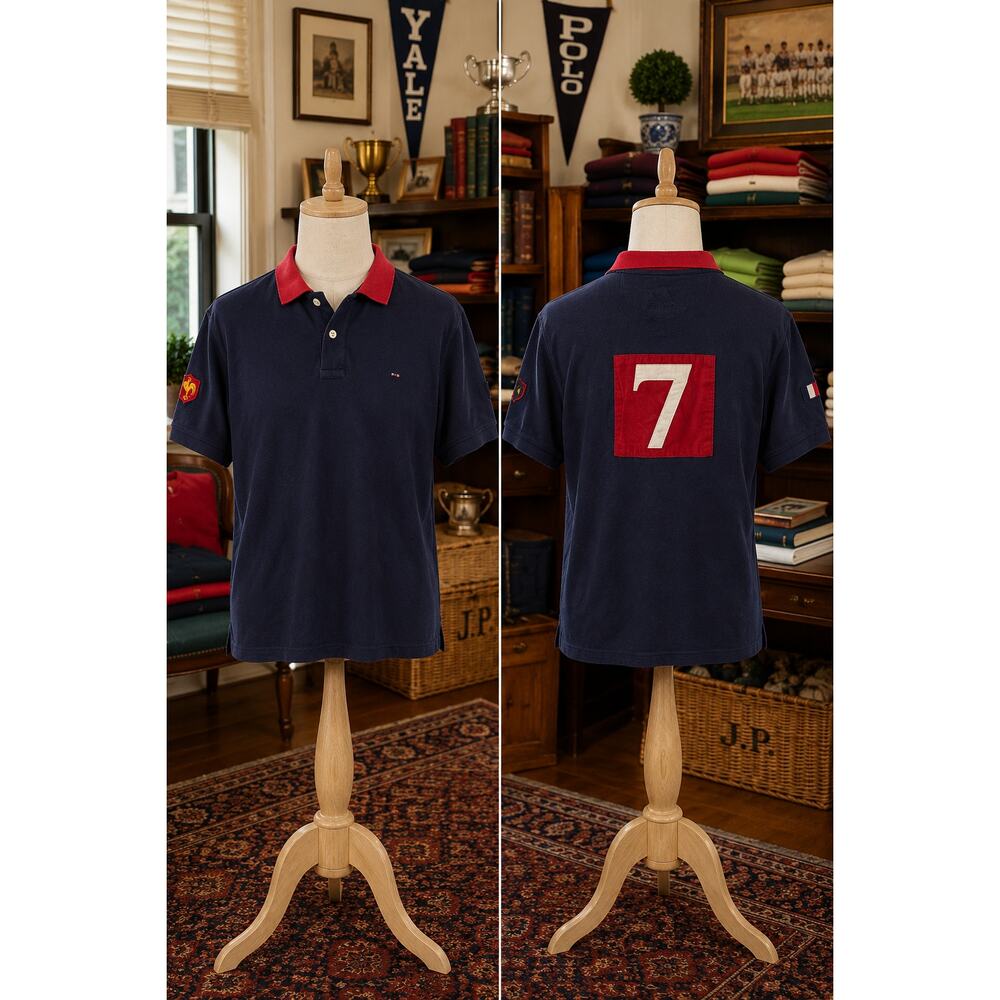 Eden Park XV De France Rugby Polo Shirt France Patch Men’s Medium